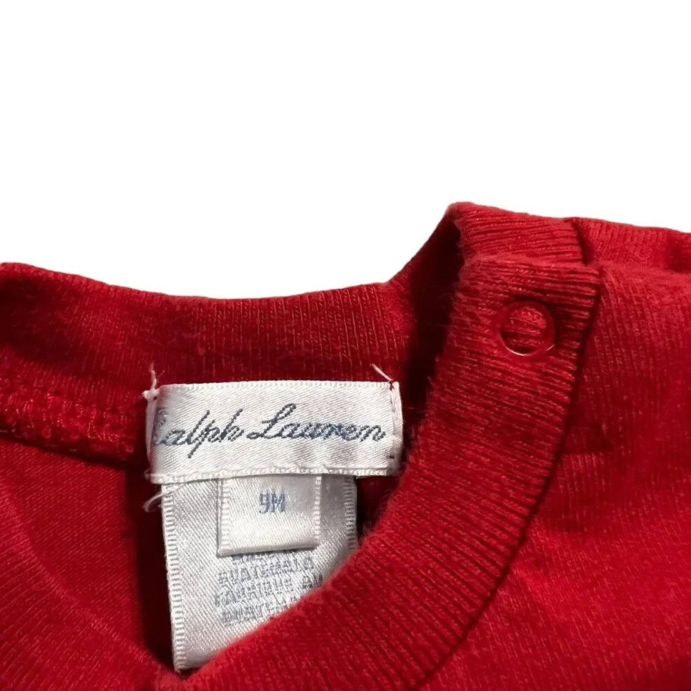 Ralph Lauren 9m Red Tee Shirt